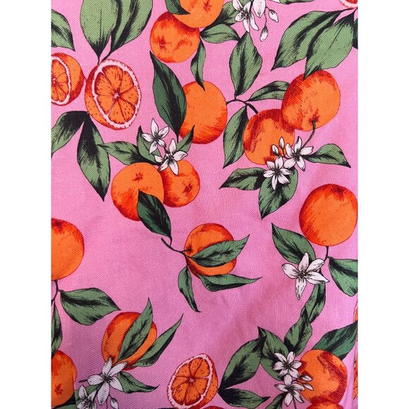 Finders Keepers Aranciata Orange Print Wrap Dress Mini Ruffle Puff Short Sleeve - Picture 6 of 10